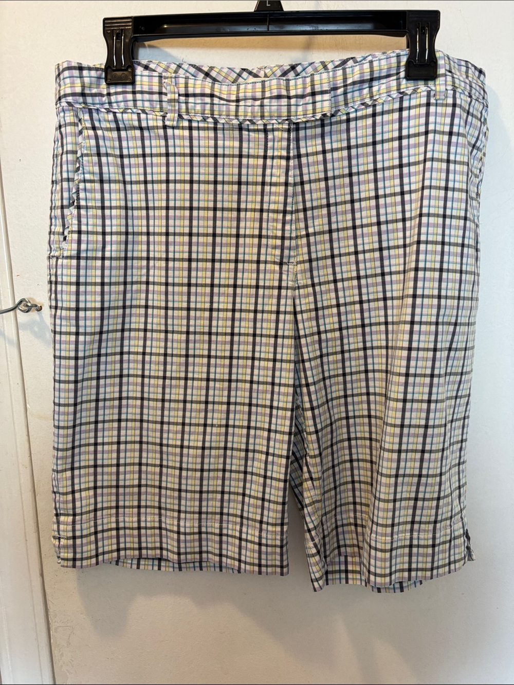 Lady Hagen 12  golf Plaid Cotton Blend Shorts 26-132